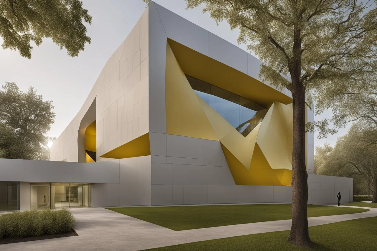 Architectural fiberglass facades museum modern