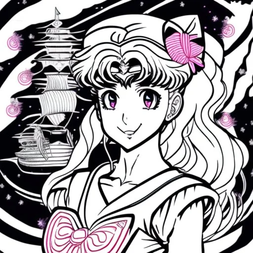 Sailor moon line art