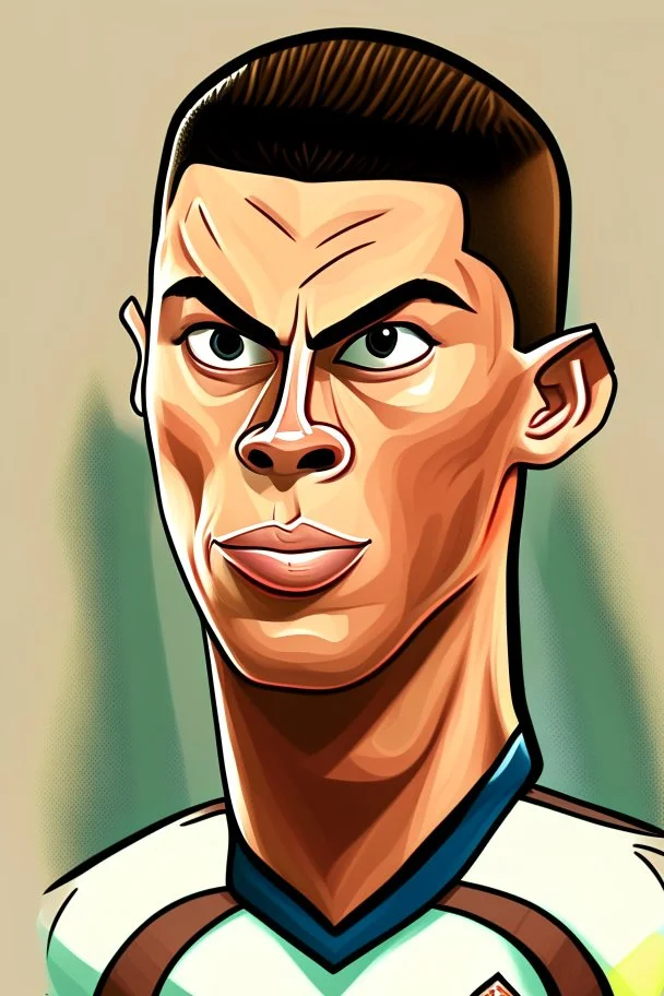 cristiano ronaldo Footballer ,cartoon 2d