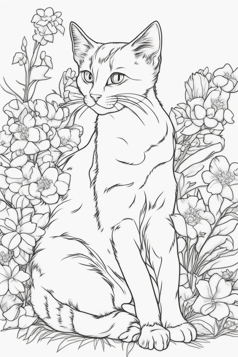 cute kittens cat coloring page