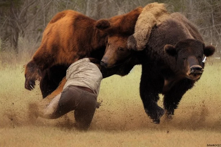 the bull defeats the bear