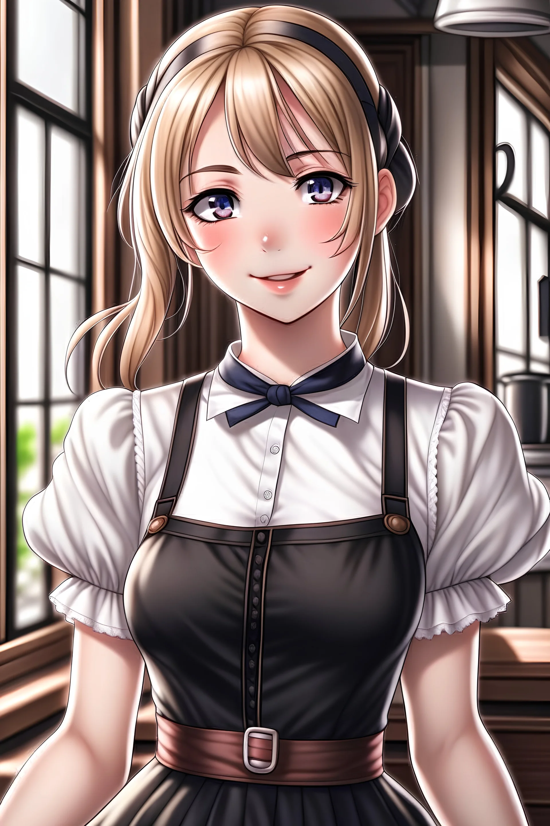 anime girl maid realistic