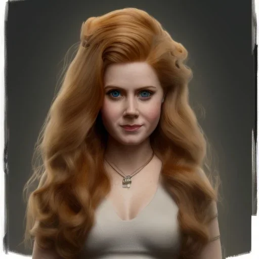 Drawing of amy adams, lego, steampunk, detailed, 8K