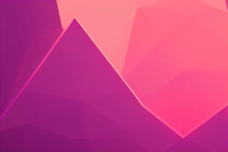 orange triangles, pink triangles, sunrise, mirror, painting