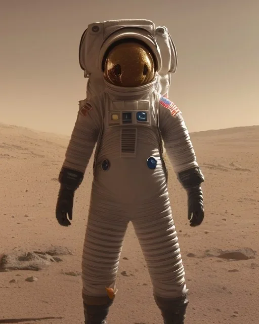 an astronaut on Mars, highly detailed, 3d