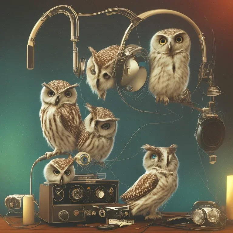 owl radio retro