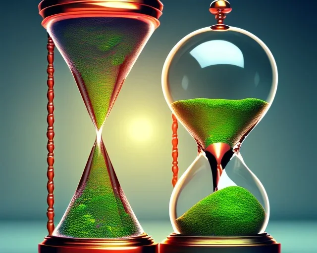 hourglass, intricate, realistic, digital art, meticulously detailed