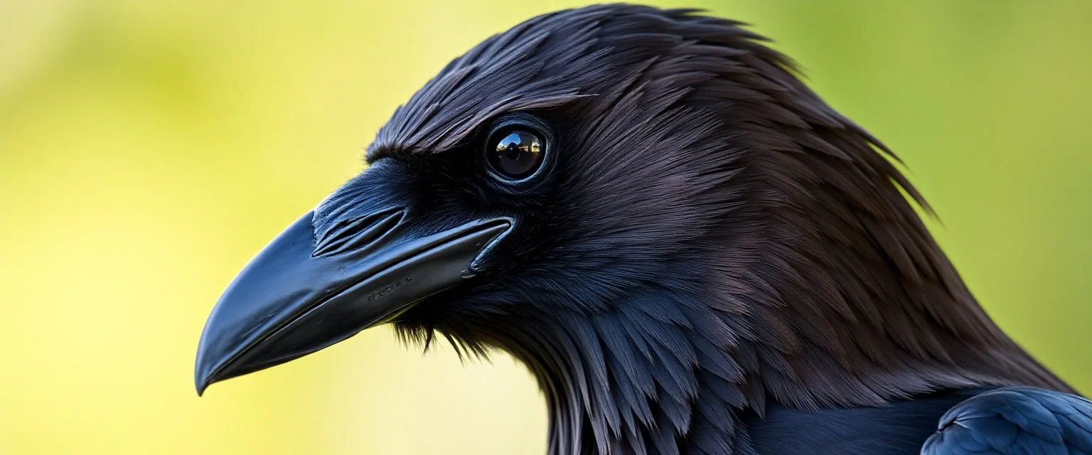 crow dad, faceted portrait