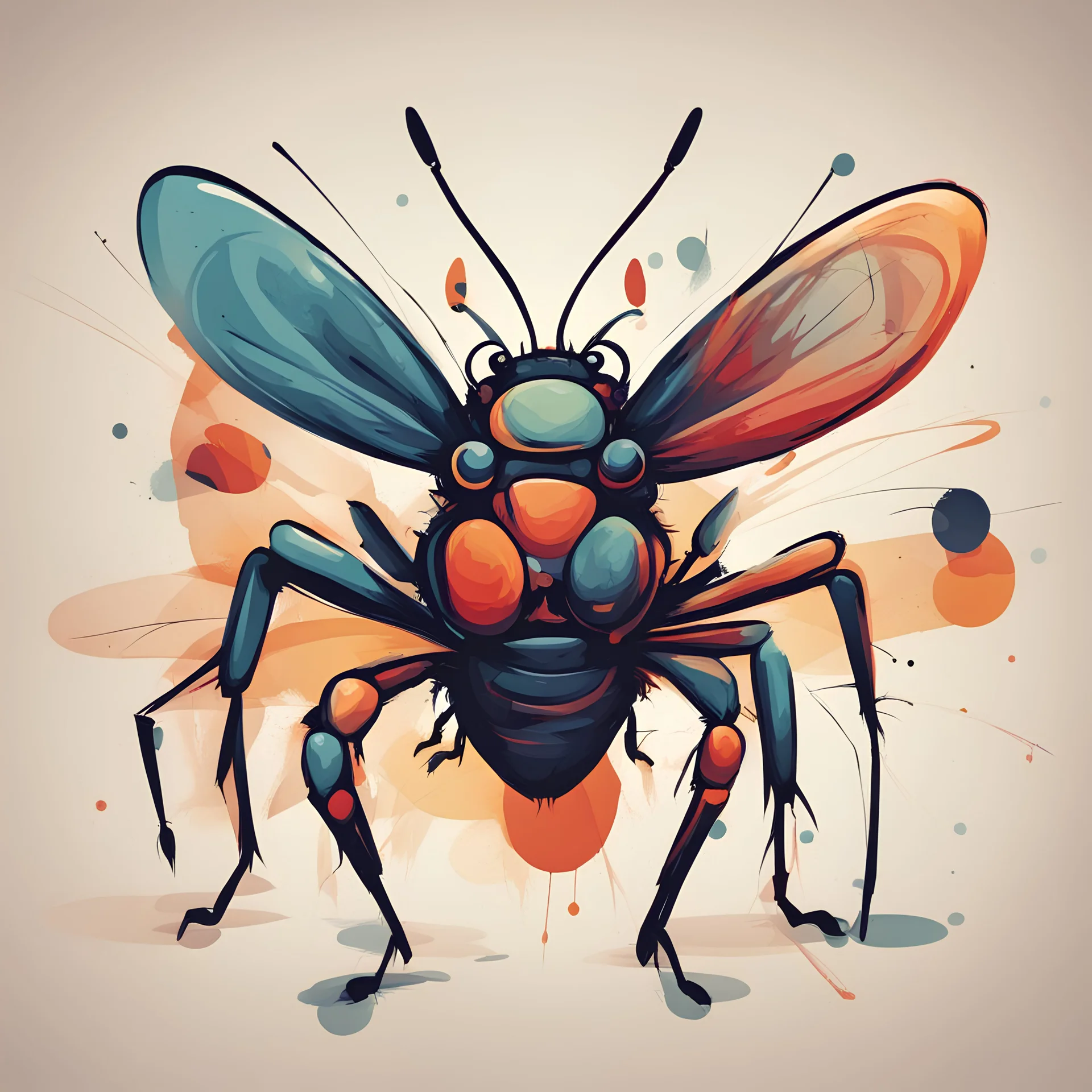 Bully for Bugs, in abstract art style