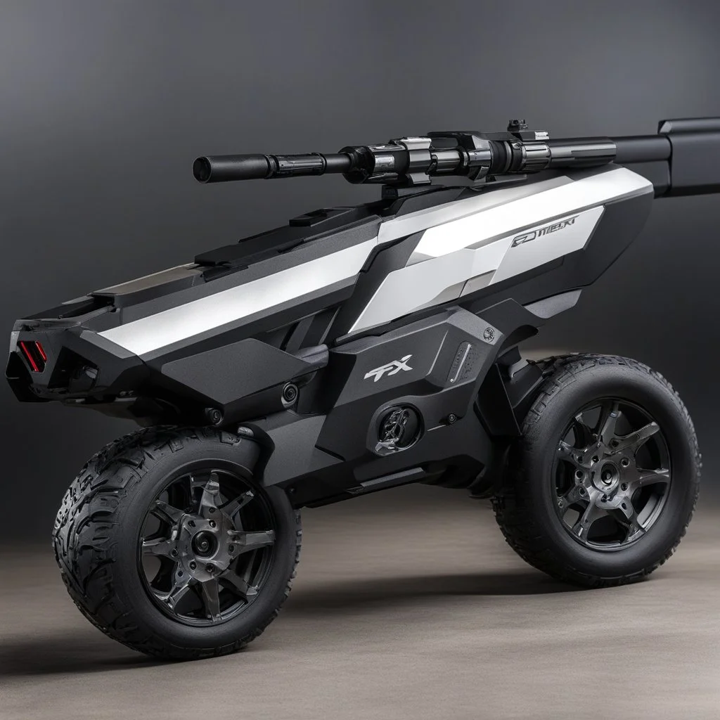 After years of meticulous planning, prototyping and over 5,000 Rounds of ammunition spent on test firing alone the Southern Rythemeer Technology Institute proudly presents the STI Model X. Built and designed on the advances made during the designing of the VKB and MGX prototypes by the talented Thomas FG. Eddington, while the finalized model x features design cues of both the VKB and MGX it is internally an long stroke gas piston design instead of the VKB's experimental short stroke gas piston o