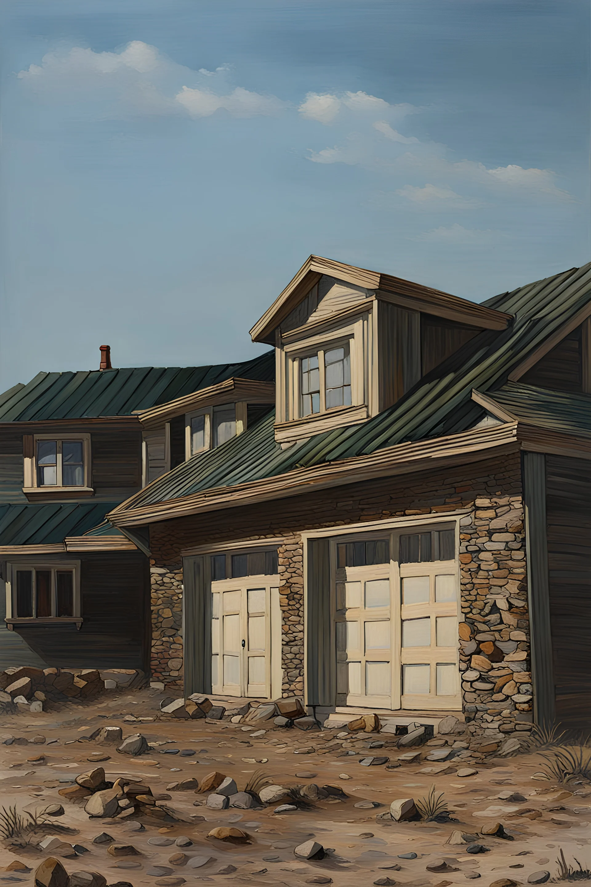 Horatio Walker painting of a home on the Canadian Atlantis coast