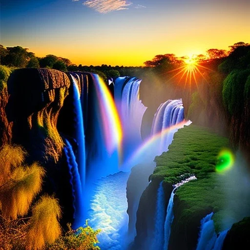 Victoria Falls, Zimbabwe and Zambia,extremely detailed digital painting, high resolution,8k, realistic, beautiful, volumetric lighting, mystical colors ,perfectly centered image, perfect composition, rim light, beautiful lighting,masterpiece, stunning scene, raytracing, anatomically correct, in the style of robert e howard and Ken Kelley and Ohrai Noriyoshi and Simon Bisley and tomzj1, aerial view,cloudy.