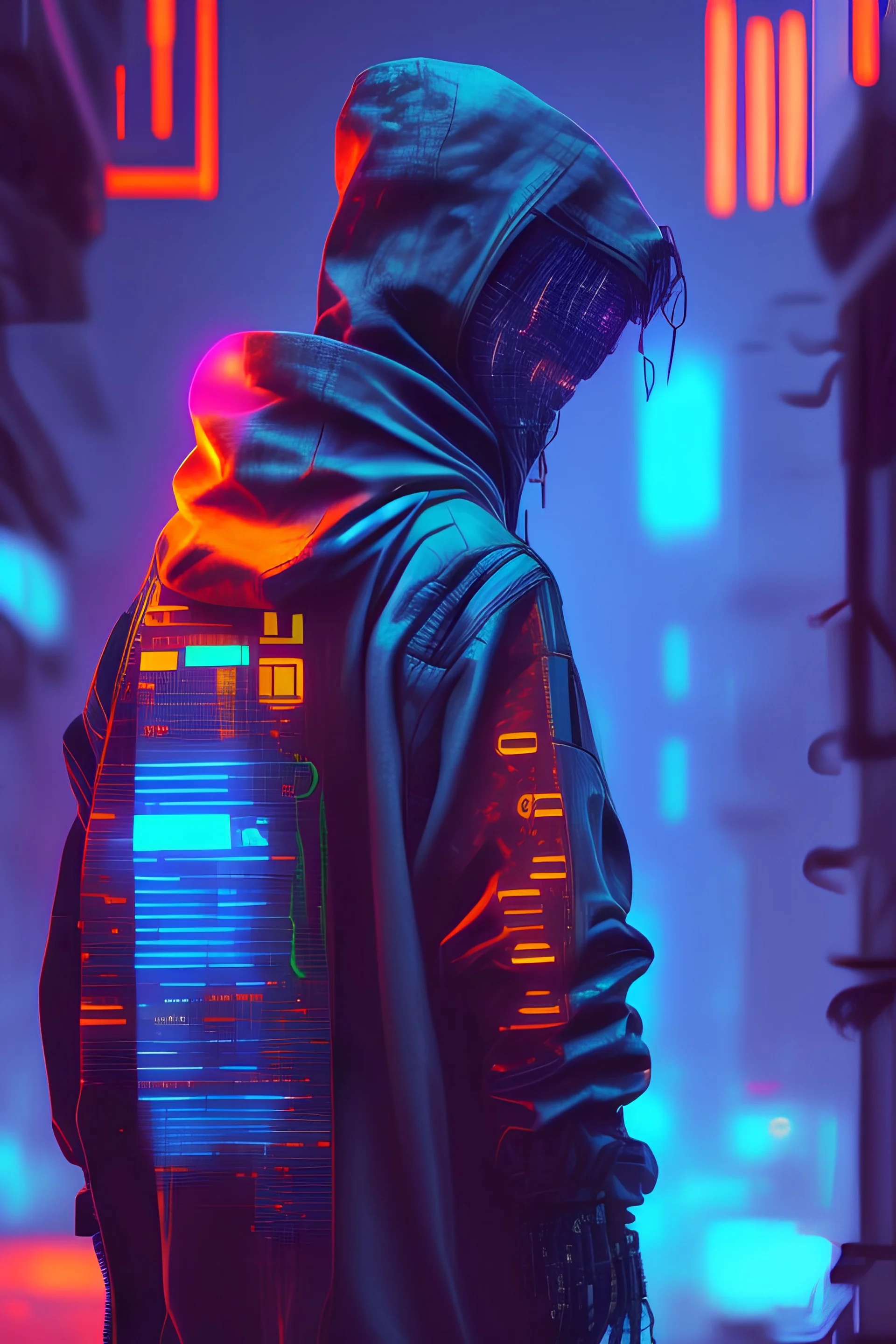 Cyberpunk hacker