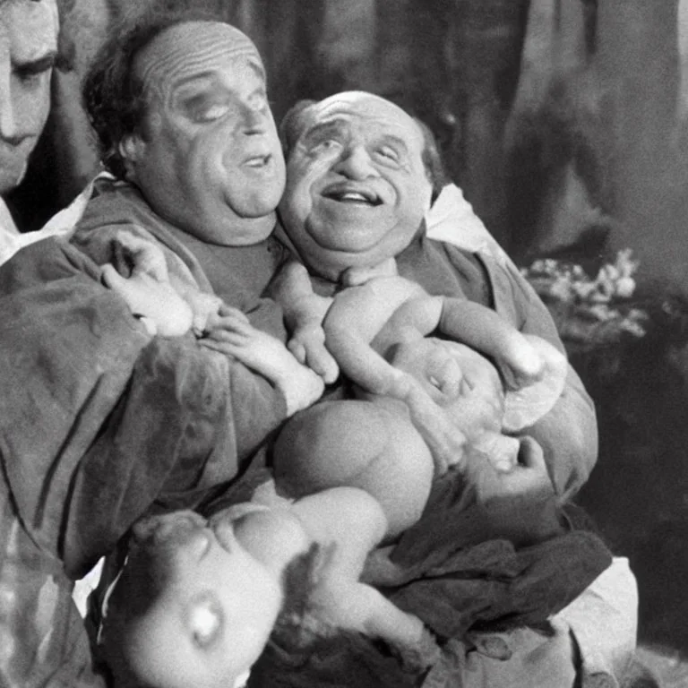 danny devito delivers baby jesus