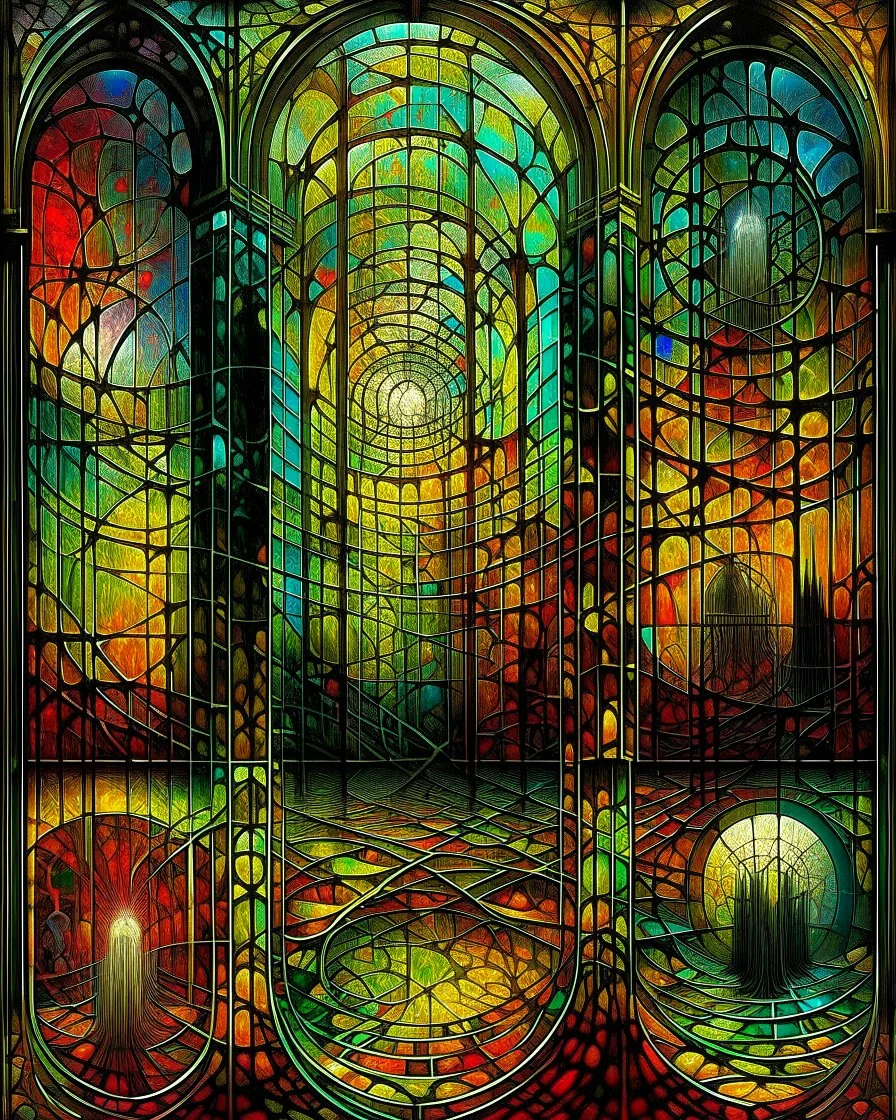 Zdzisław Beksiński . STAINED GLASS