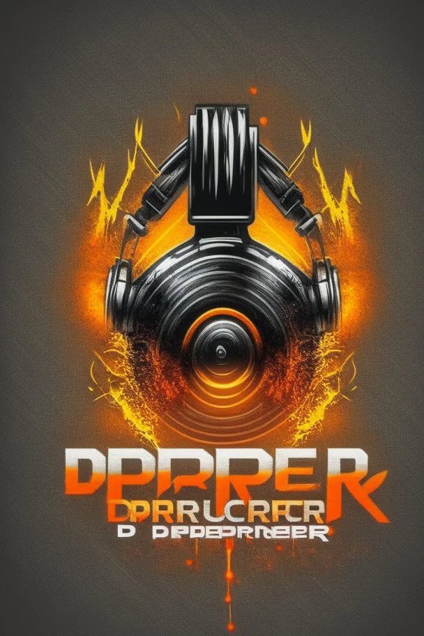 Dj producer creative logo