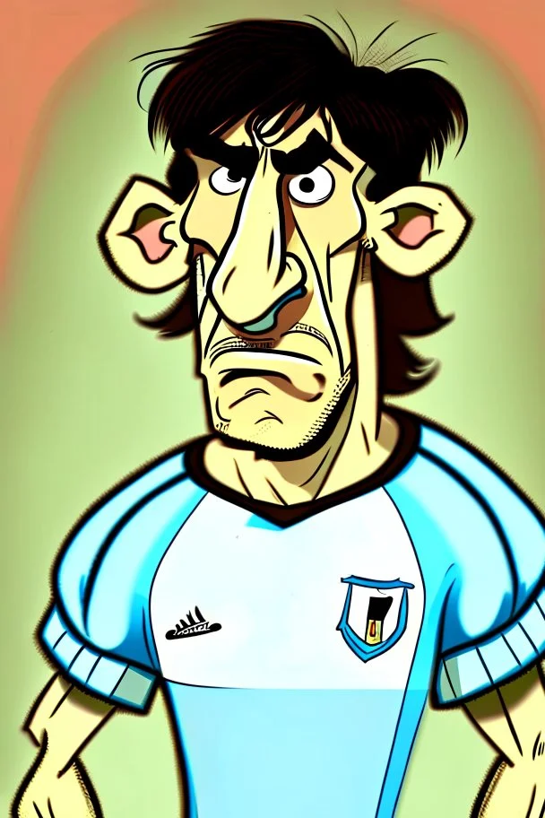 Damian Martinez Argentine football player cartoon 2d