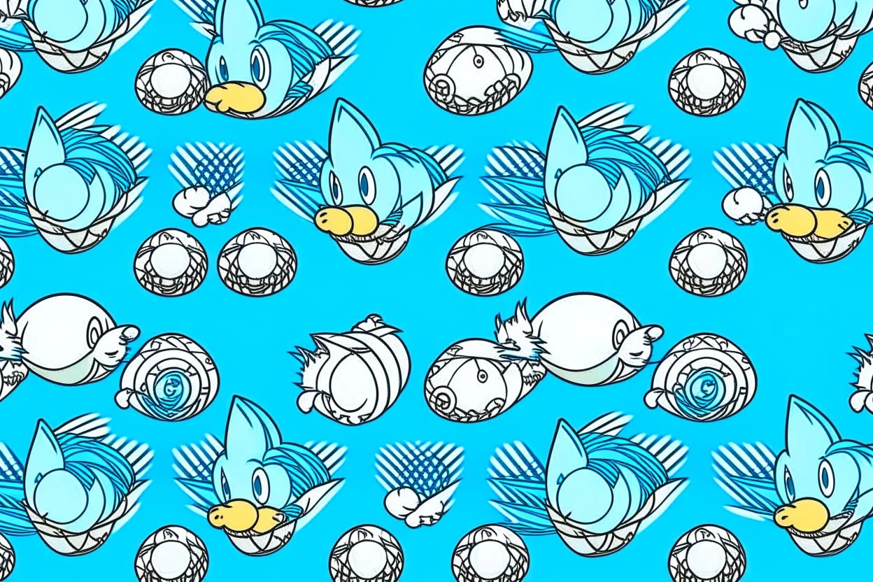 SONIC HEDGEHOG theme PATTERN