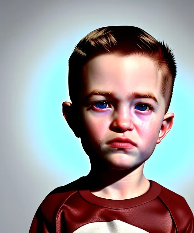 Robert pattinson toddler, full body, soft skin, dramatic lighting, hyper realistic