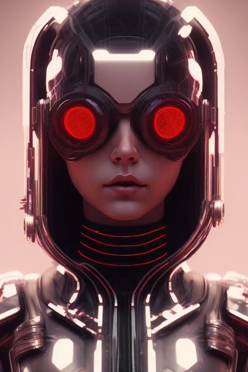 MCU Portrait, Front image, cyberpunk rabbit woman, black red color, latex dress, highly detailed, concept art, smooth, unreal engine 5, god rays, ray tracing, RTX, lumen lighting, ultra detail, volumetric lighting, 3d, finely drawn, high definition, high resolution.