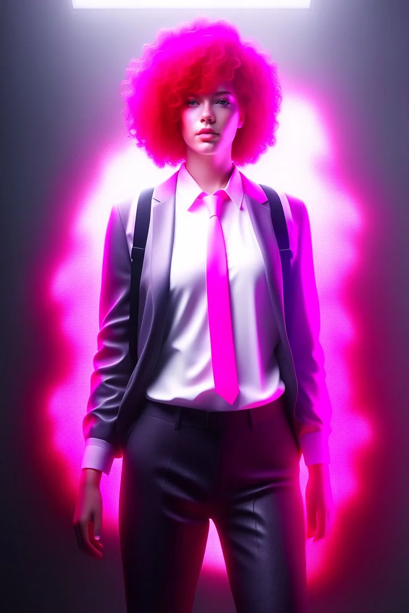 full body ,lost suit,lost clothes,April, Summer Fashion, smooth soft skin, curly hair, detailed eyes, detailed face, looking into camera, intricate, summer outfit, pink, back lighting, realistic concept art, digital painting, rich 3d render, hyper-realistic painting, cinema 4D render, art by WLOP, by Agnes Cecile, Michael Whelan