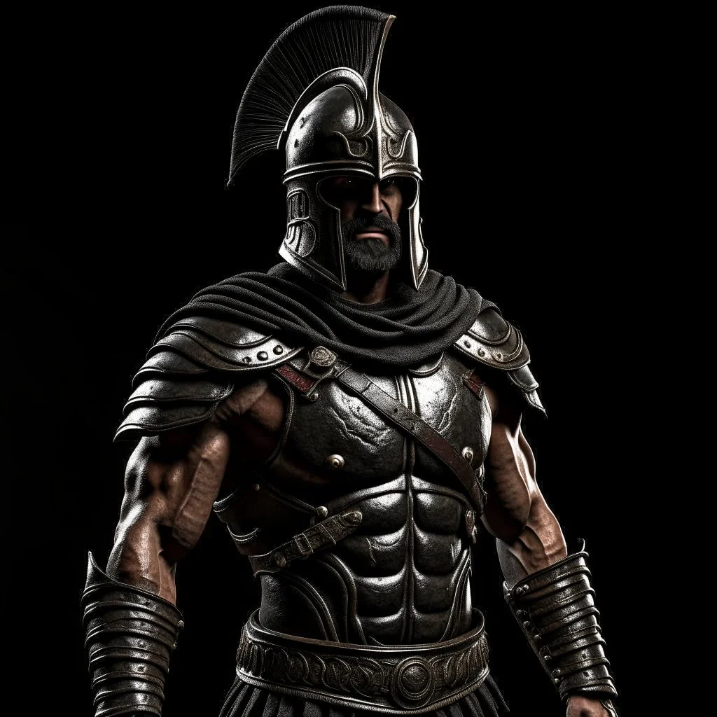 Greek Spartan with dark armour
