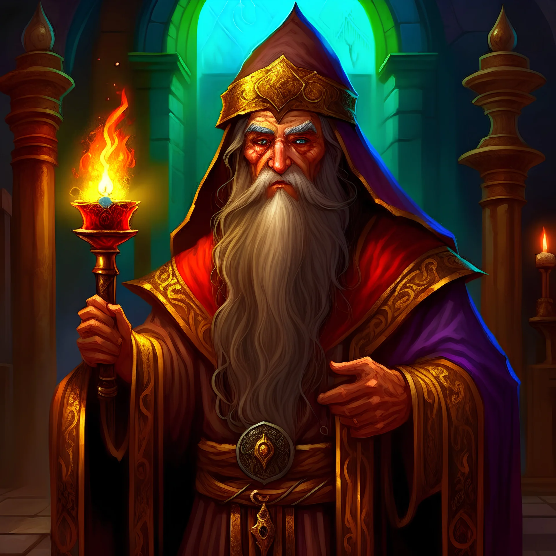 Lightbishop sanctus, wise, oldman