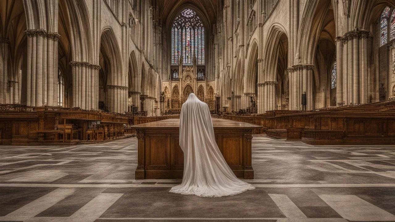 large ghost in the cathedral