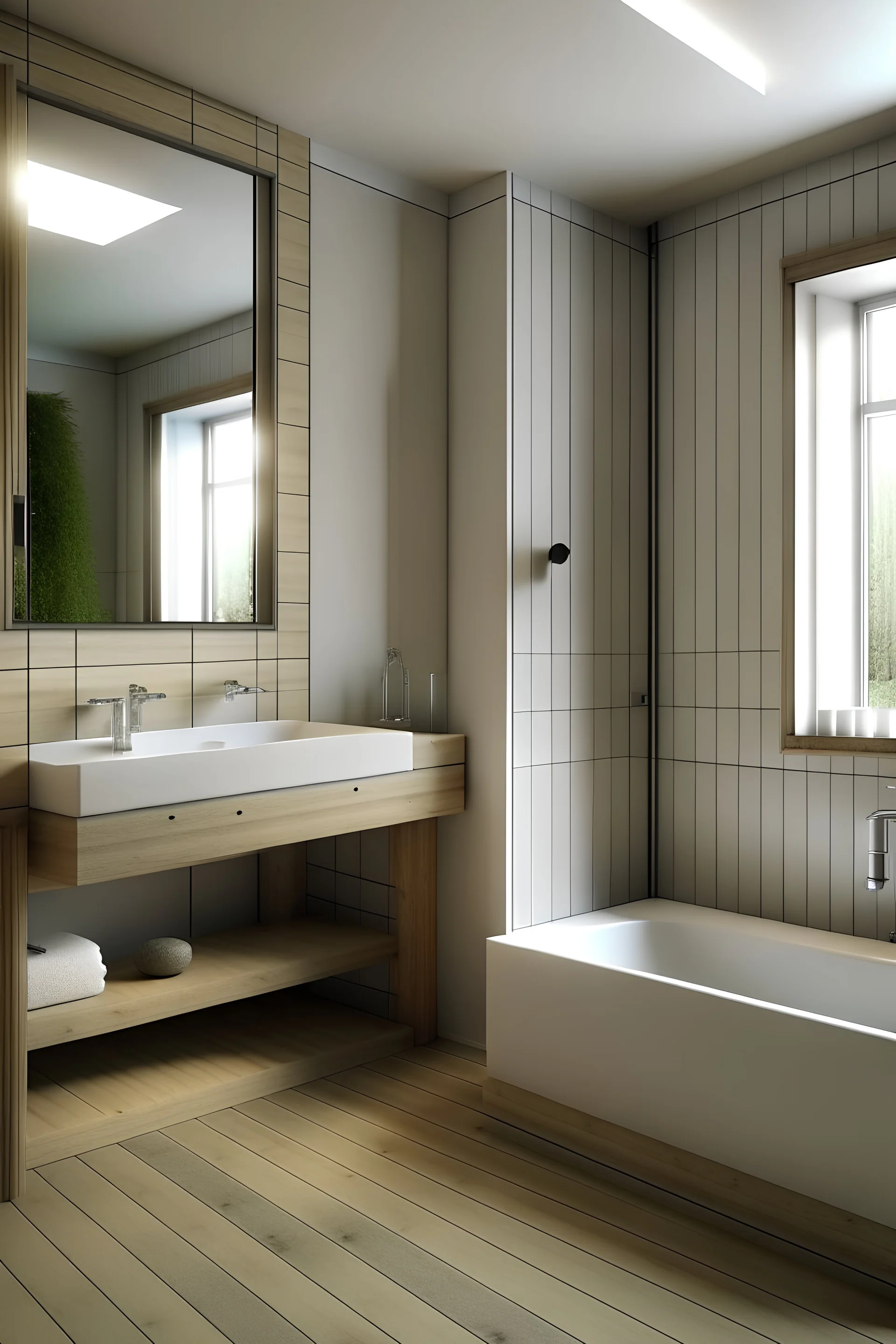 luxus bathroom without bathtub, add a shower