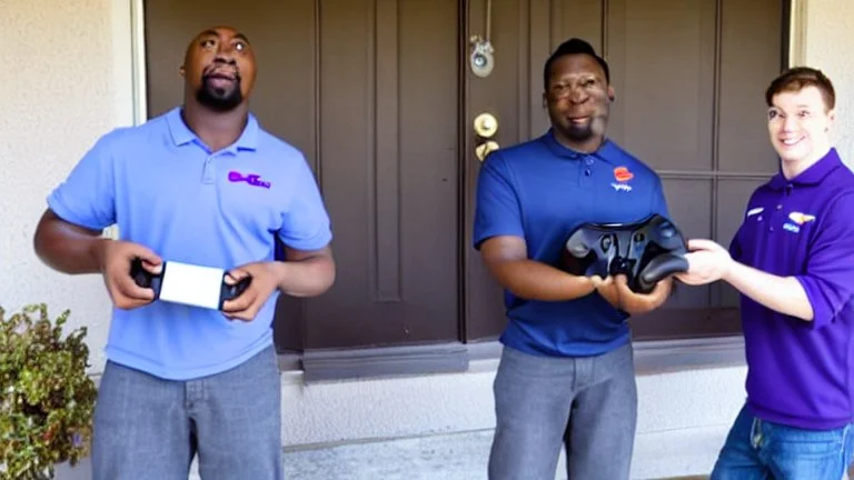 Tyrone takes ps5 controller out of fedex delivery on porch