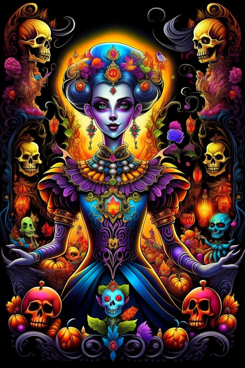 Centered, Ornate, Collectable Trading Card of Halloween Theme lisa frank pattern fantasy character portrait of Crisp Digital Art, holiday nutcracker by Aleksi Briclot, T-Shirt Design, Black Background in SNES arcade game, ultra realistic, wide angle, intricate details, retro Nintendo bitmap pixel art, highly detailed by peter mohrbacher, wayne barlowe, , hajime sorayama aaron horkey, gaston bussiere, craig mullins