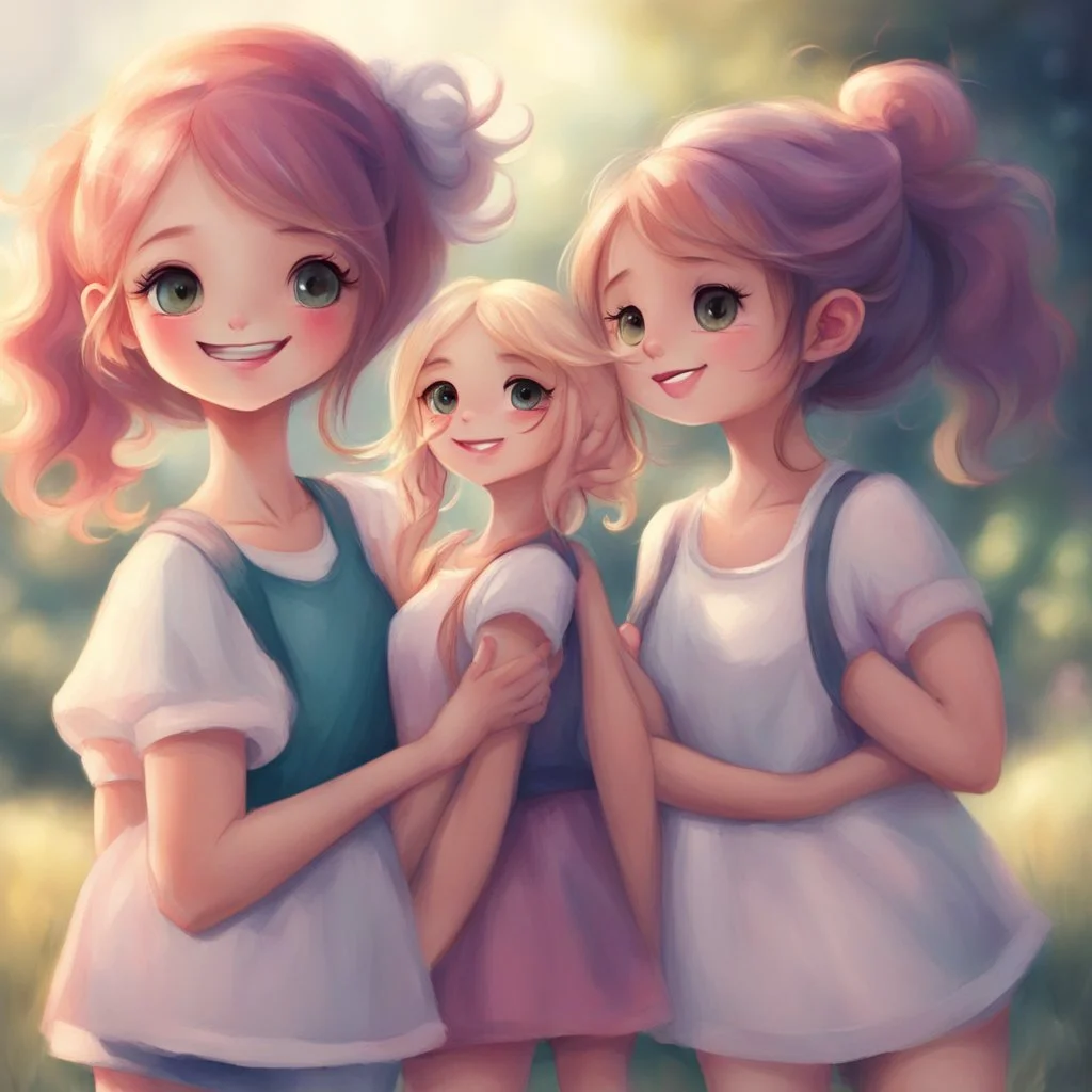 trio girl friendship