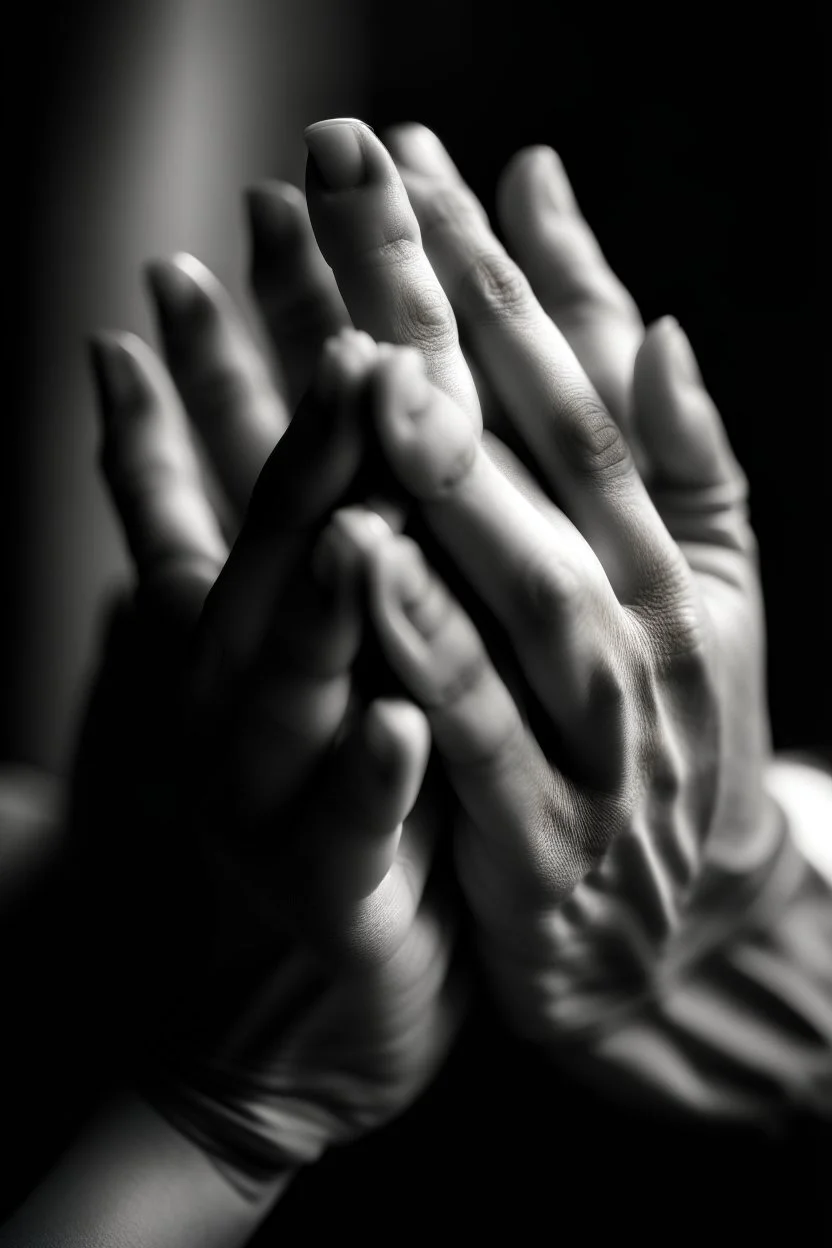 young hands praying