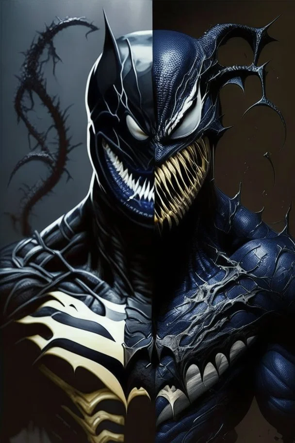 A mix between venom and batman