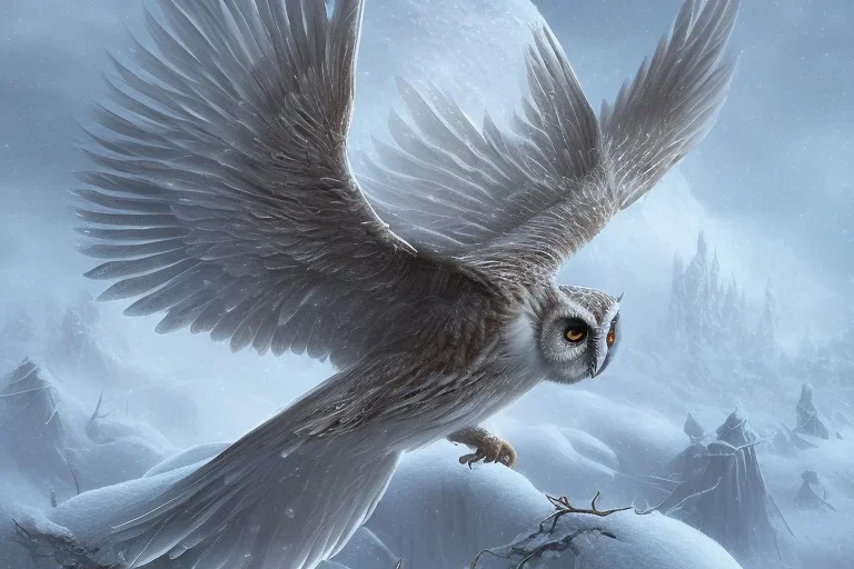 KNIGHTWING snow winged OWL CARDNAL