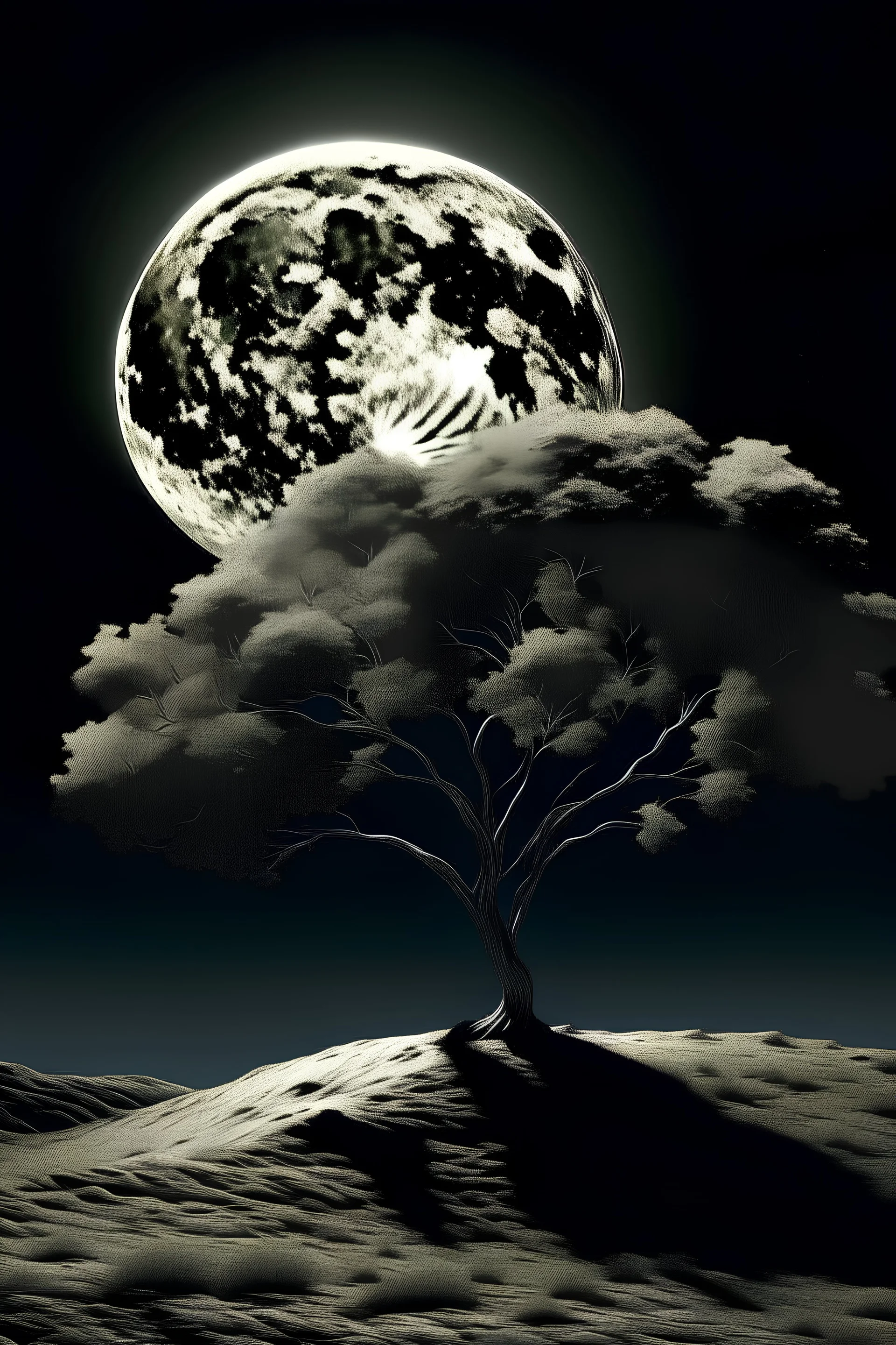 A tree on the moon