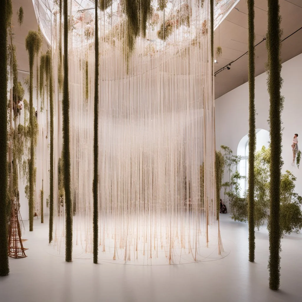 Julien Creuzet transforms the French Pavilion into a multisensory immersion animated with vibrant spools of thread, suspended contortions, dynamic screens, and floral aromas. At the 60th Venice Art Biennale, the installation is a manifestation of the artist’s reflections of his Caribbean roots and upbringing in France, as well as a reference to oceanic voyages and cultural syncretism — a complex narrative fittingly responsive to this year’s theme, Foreigner’s Everywhere. With curation by Céline