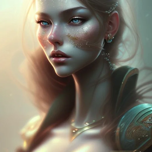 beautiful fantasy girl, concept art illustration, digital painting, trending on artstation, deviantart, artgerm, epic composition, masterpiece highly detailed, perfect face, wlop, ross draws, cinematic