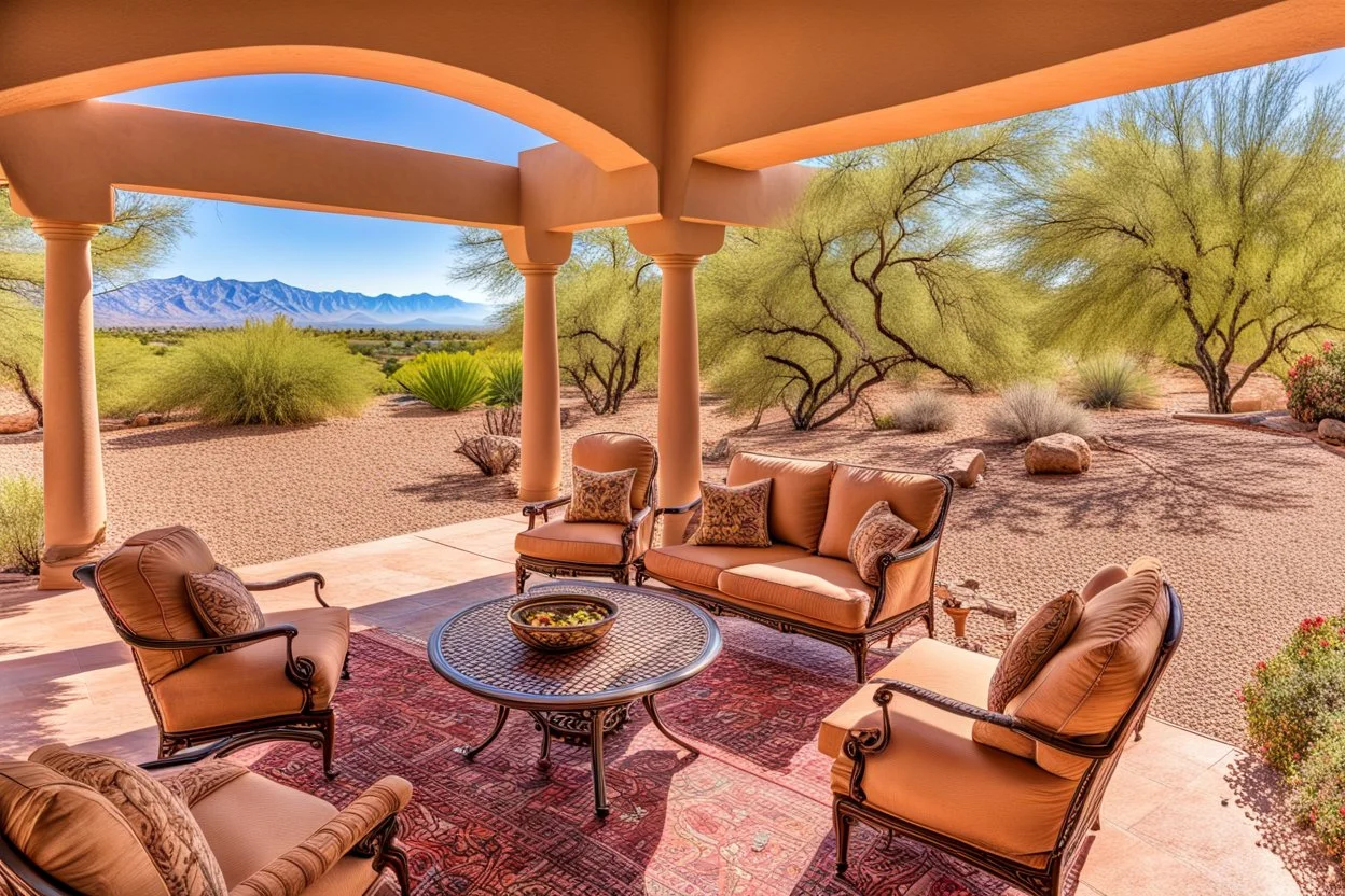 Sitting on a hill overlooking the DH golf course and the Santa Rita Mountains, this home catches your attention from the moment you arrive! Backing up to the Desert Hills golf course, this home features unparalleled views of the Santa Rita mountains with no rooftops or homes behind you to interfere in the spectacular beauty! An arched entry leads to the charming front courtyard. Step inside to the wide open living room where large sliders invite the mountain views inside! The kitchen features
