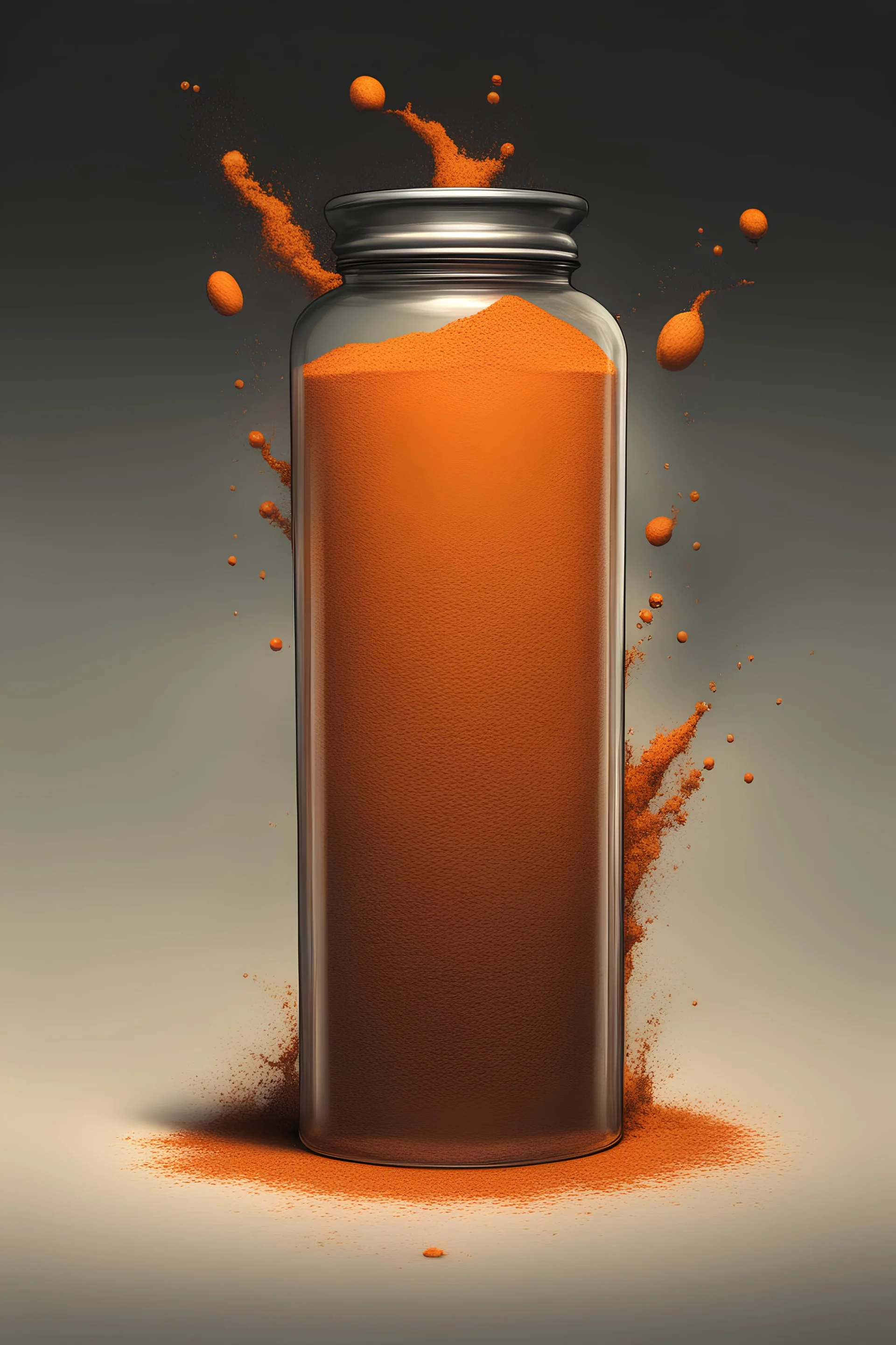 Dune-Spice Melange: Image of a container filled with orange spice, representing the valuable commodity that drives the plot., Alexandro Jodorowsy Art,Juan Gimenez Art,Space Art,Sci-Fic Art,Dark Influence,NijiExpress 3D v2,Kinetic Art,Datanoshing,Oil painting,Ink v3,Splash style,Abstract Art,Abstract Tech,CyberTech Elements,Futuristic,Epic style,Illustrated v3,Deco Influence,Air Brush style,drawing