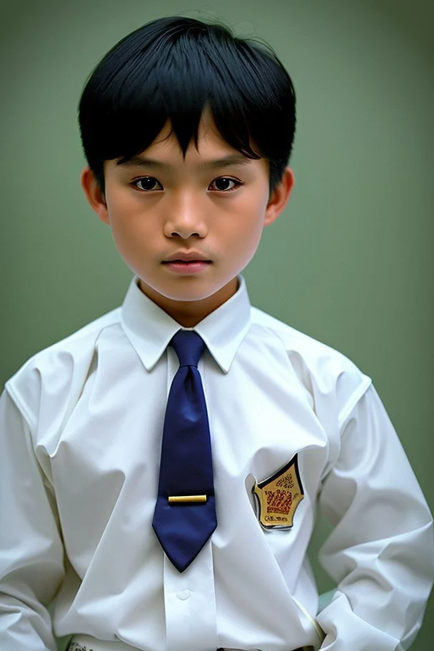 6-year-old asian schoolboy in school uniform portrait, hyper-realistic photo, epic colour treatment, cinematic colour treatment, meticulously intricate perfectly symmetrical extremely detailed, pixiv daily ranking, pixiv, extreme depth of field, artstation, spectacular details, volumetric lighting, masterpiece, cinematic, Hollywood production, 8k resolution, high definition, max octane render, vivid colors, max resolution, max perfectionism, realistic composition, professional photography, unre