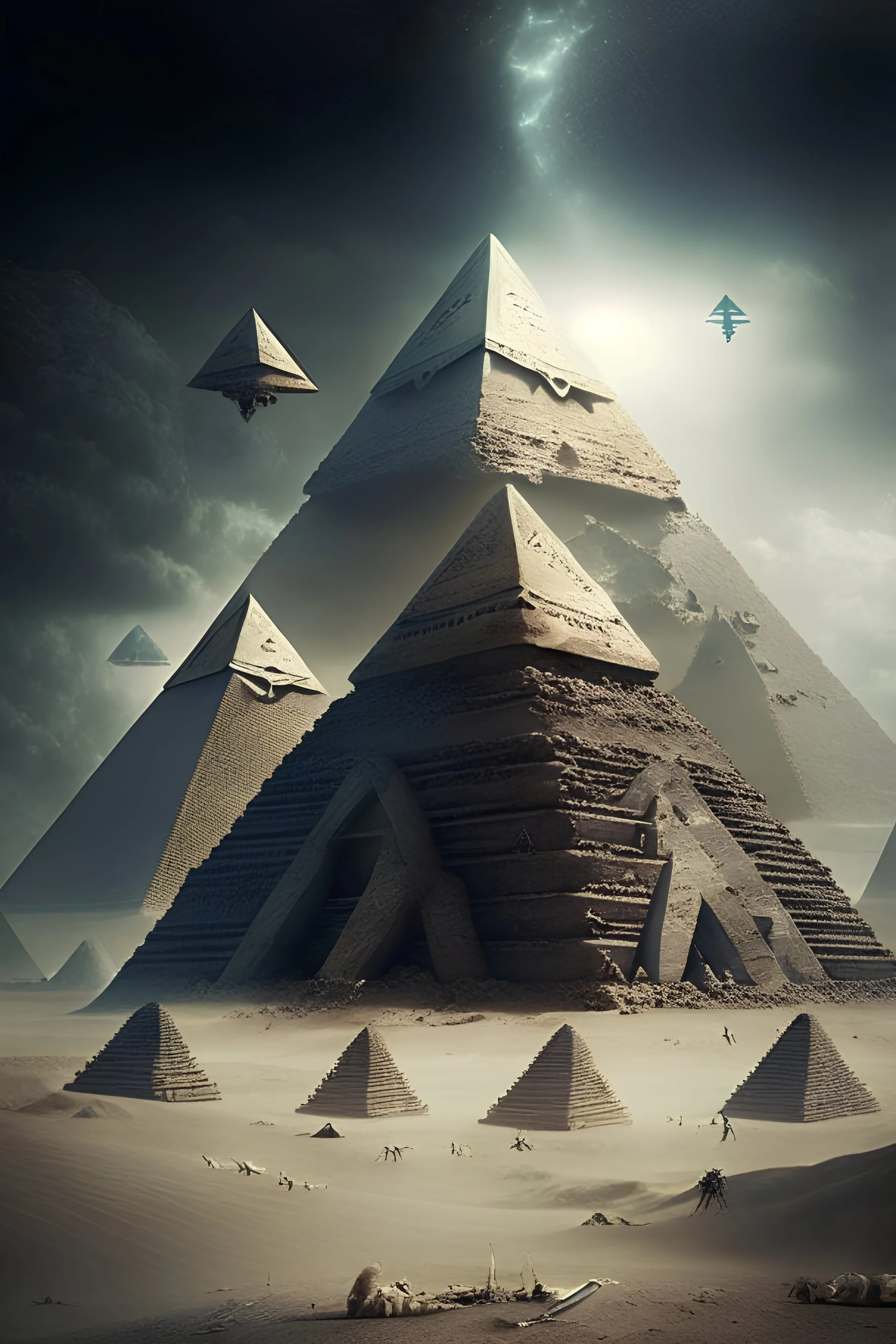 The Pyramids, Giza, Egypt (Illustration) - World History Encyclopedia