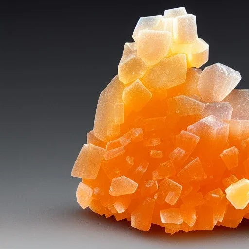 a man consisting of mimetite crystals