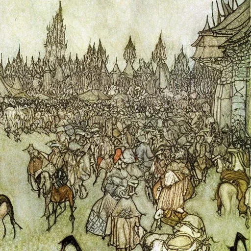 Norman invasion by Arthur Rackham