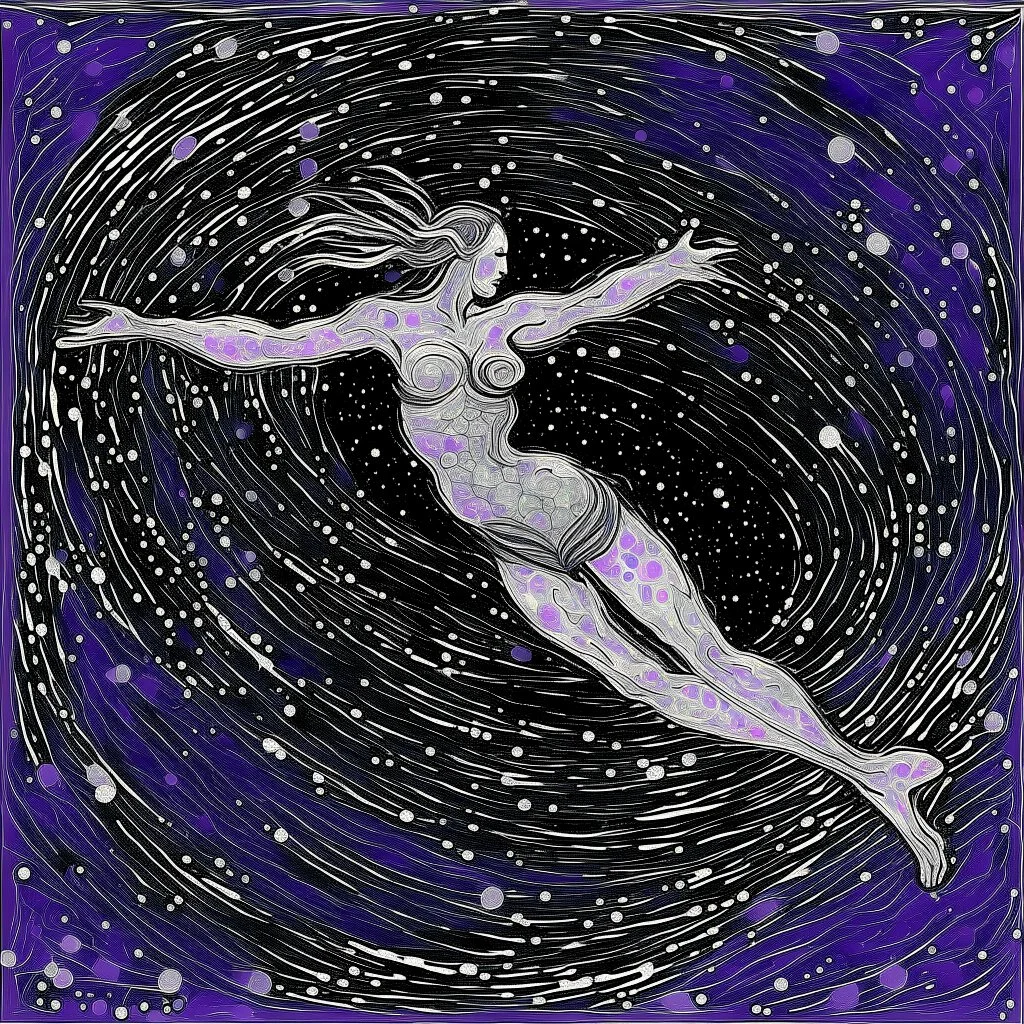 Dancing pn the sky Drawings and Painting