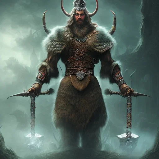 dark, viking, ragnarok, deep color, underworld, menacing, high quality, high detail