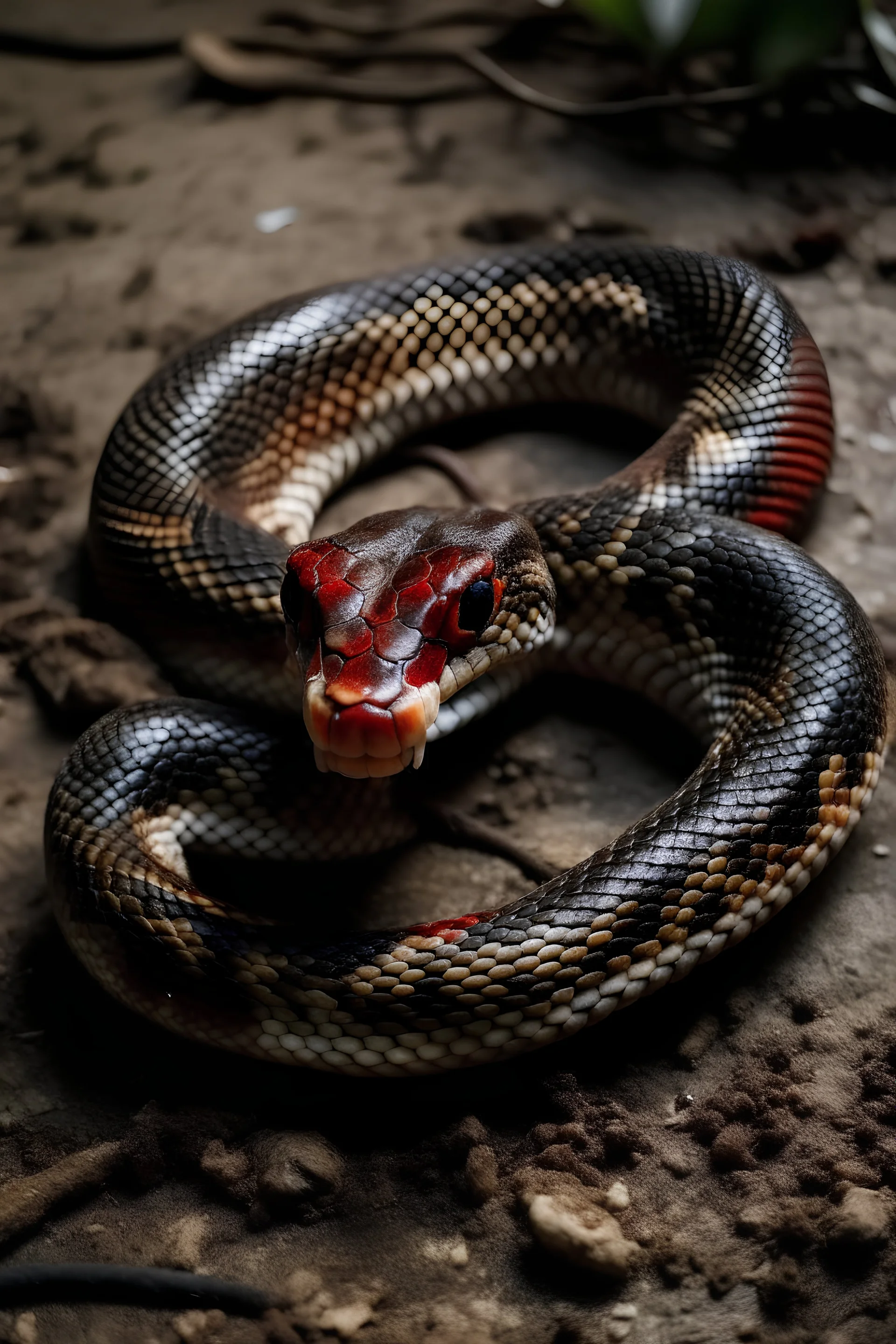 Dead snake with blood | Gallery