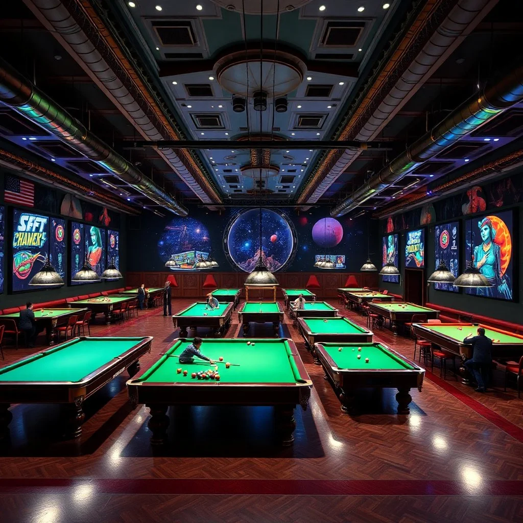The largest pool hall in the galaxy.