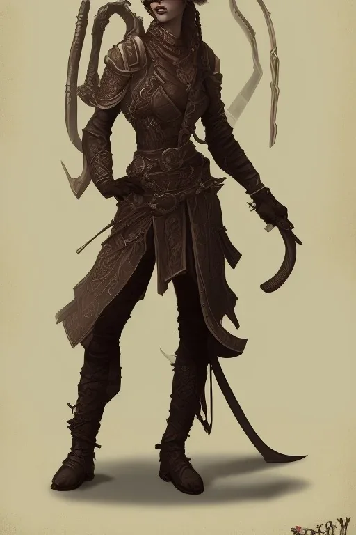 female dungeon punk tiefling