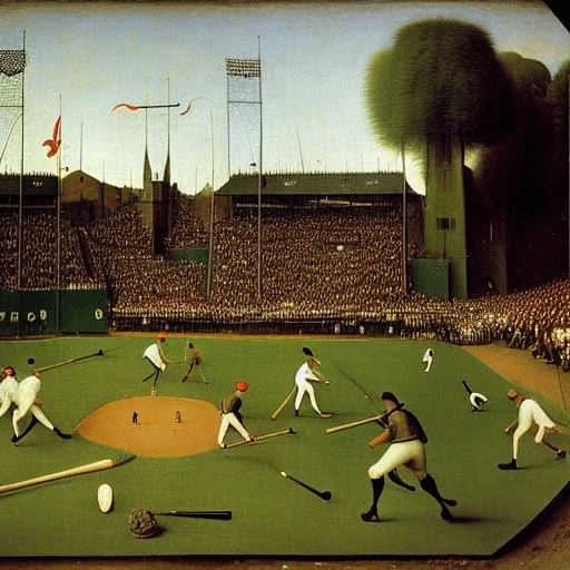 baseball game players by hieronymous bosch